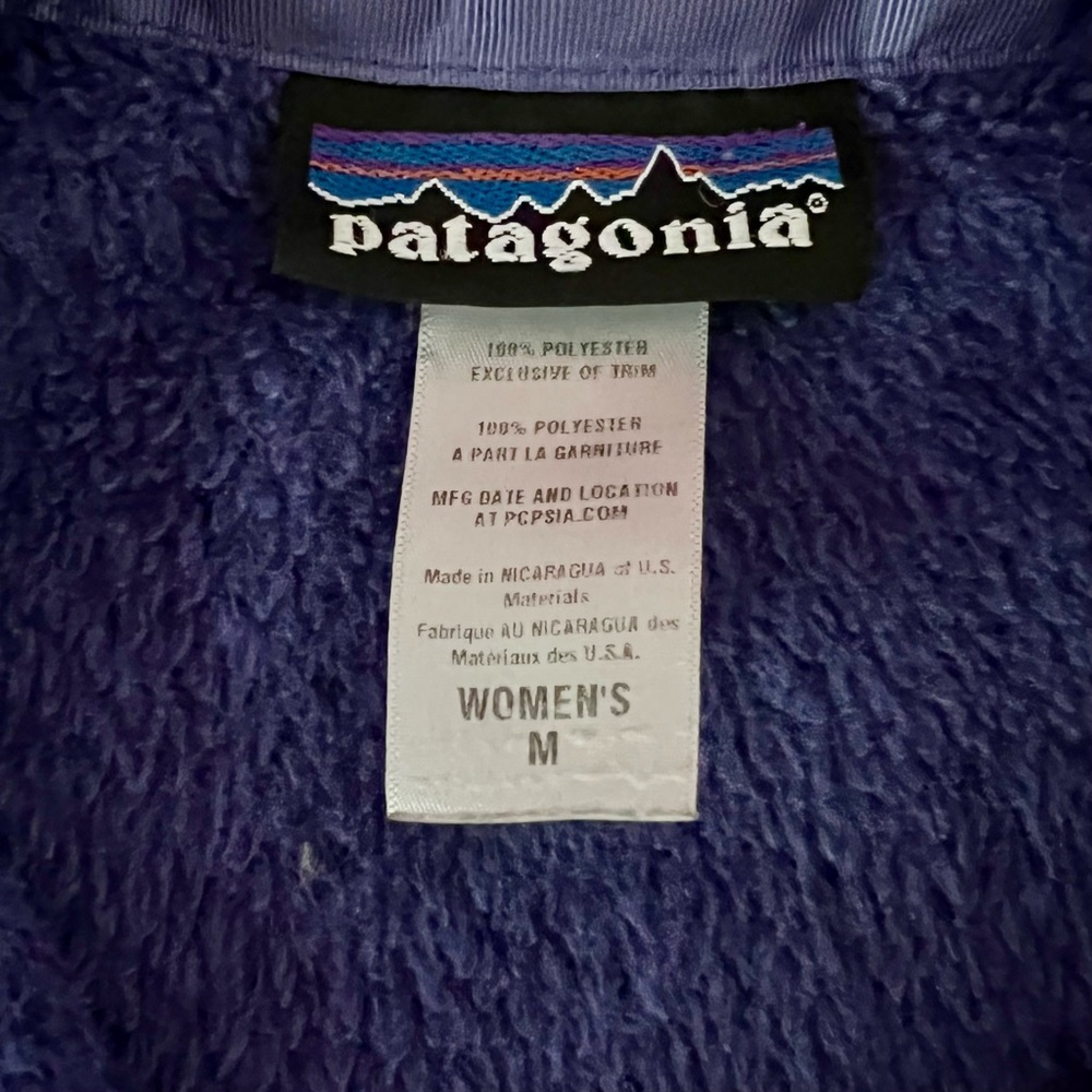 💜 Patagonia Re-Tool Snap-T® Fleece Pullover, Women’s M, Slim Fit, Purple - Picture 4 of 9